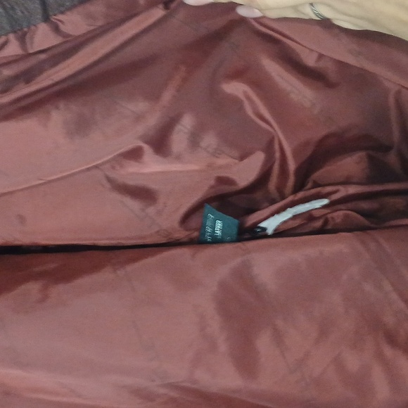 Vintage Brown and Red Leather Jacket,UNISEX, size medium,  pre-loved - Picture 6 of 6